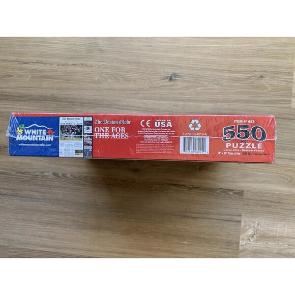 NIB - WHITE MOUNTAIN  PUZZLE BOSTON RED SOX  550 PIECE BASEBALL ONE FOR THE AGES - Picture 4 of 6